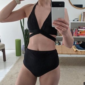 Double-strap swim top